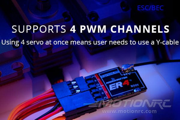 Supports 4 PWM Channels