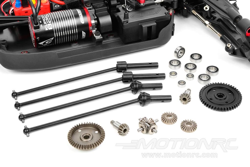 All Metal Drivetrain with Oversized Bearings