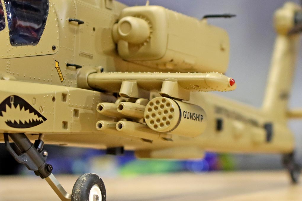 Authentic AH-64 Attack Helicopter Detail