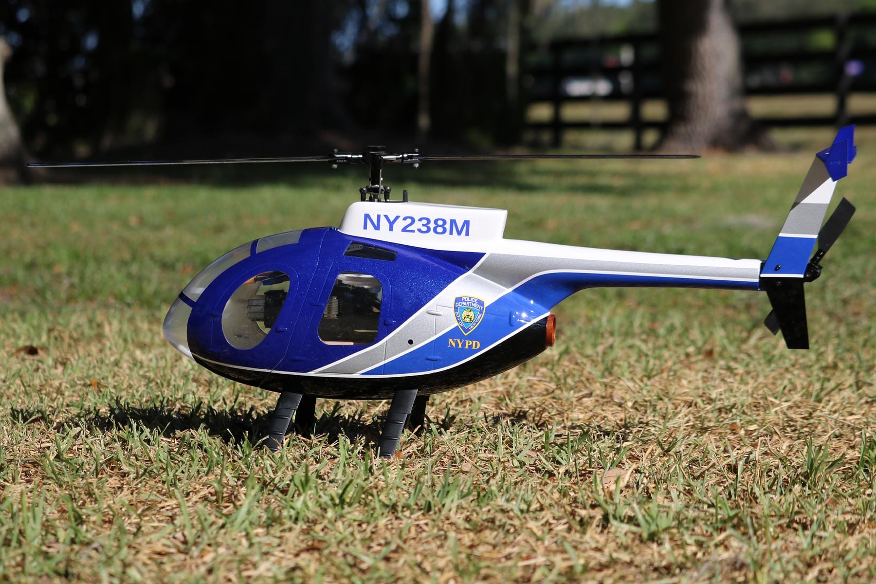 Buy RotorScale MD500E Police Blue 450 Size Helicopter - PNP