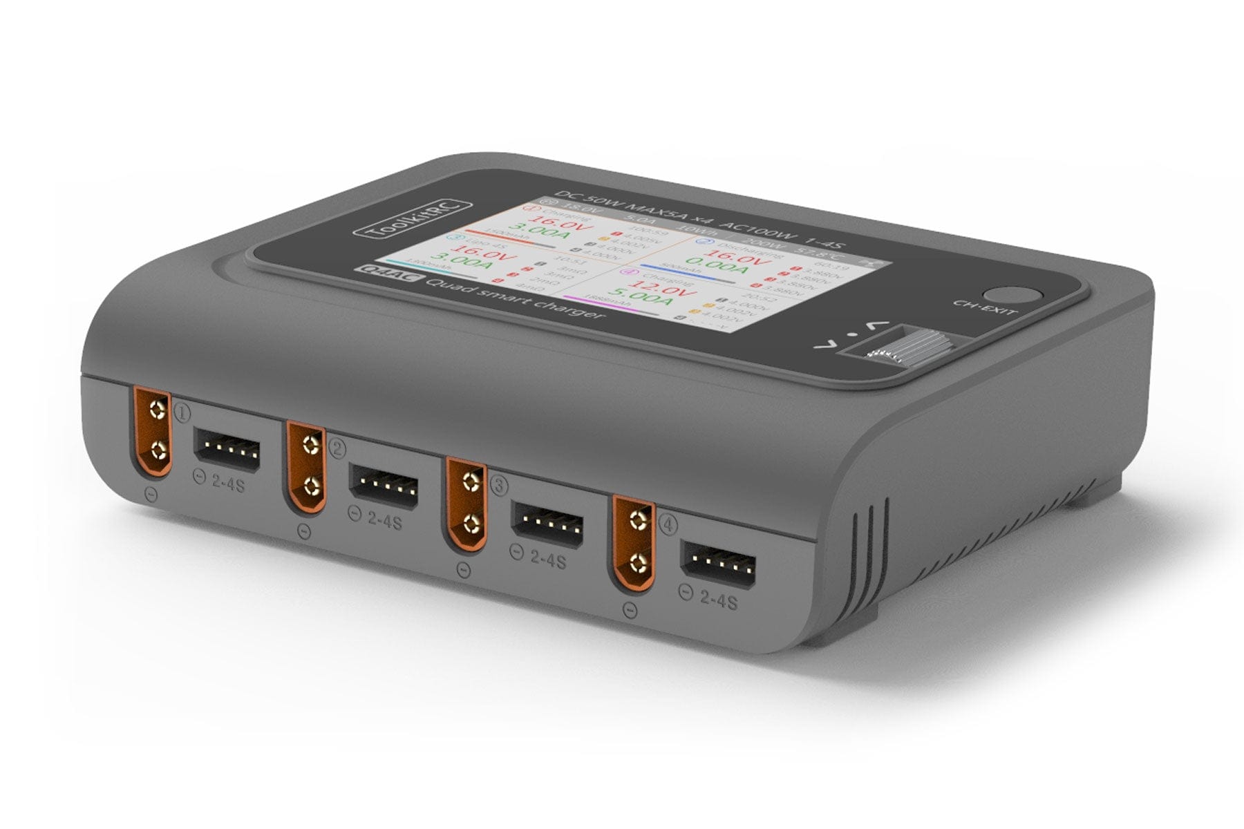 ToolkitRC Q6AC LiPo 1-6S 15A 4 Kanal Ladegerät AC/DC