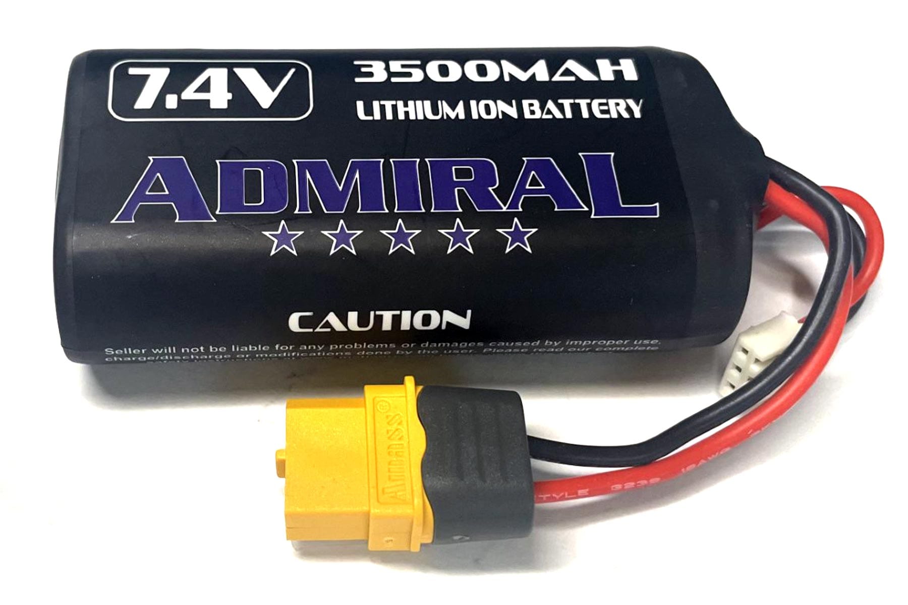 Motion RC | Admiral 3500mAh 2S 7.4V Li-ion Battery with XT60 Connector