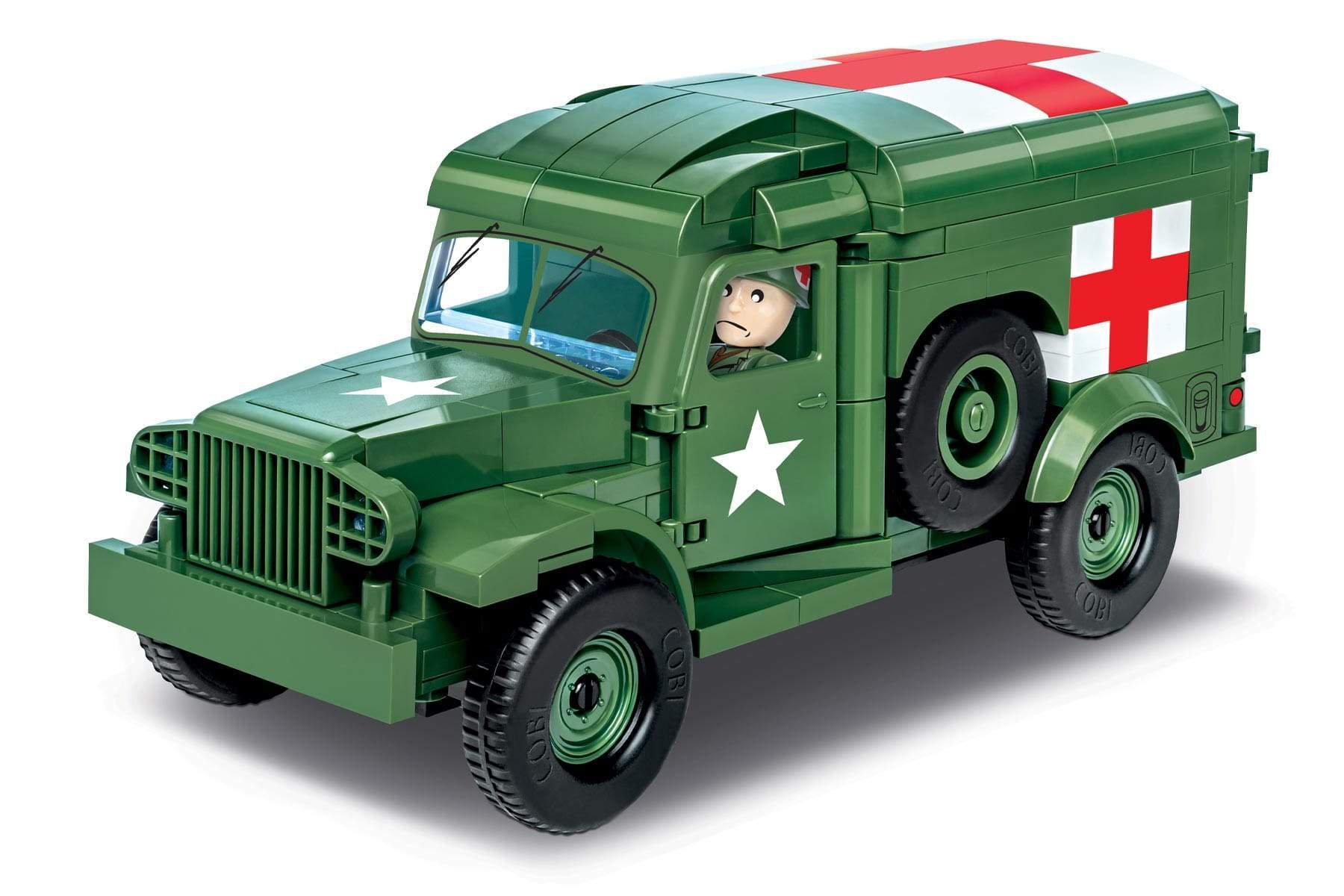 Motion RC | COBI Dodge WC54 Ambulance 1:35 Scale Building Block Set