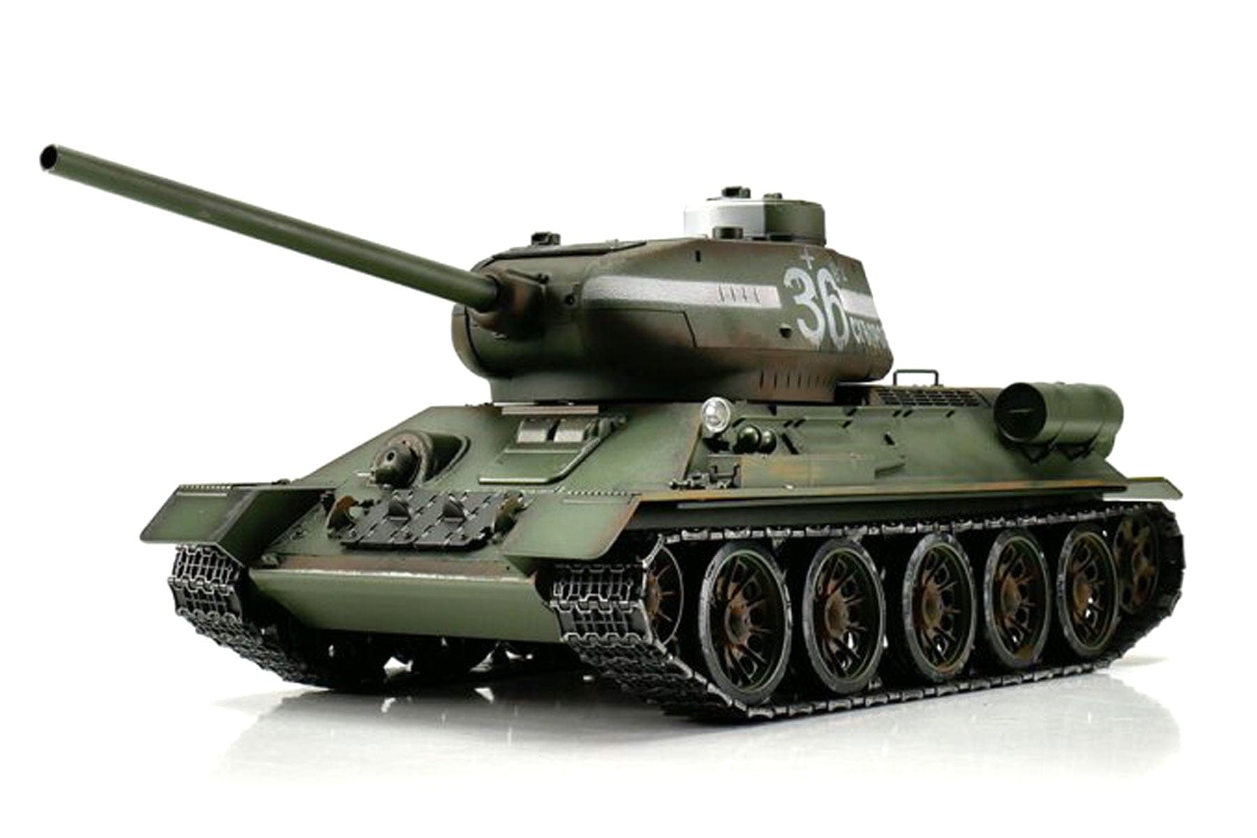 TORROトロ T34/85 砲身リコイ 戦車ラジコン　タイゲン　RC Motion RC | Torro Soviet T-34/85 Green 1/16 Scale Medium Tank - RTR